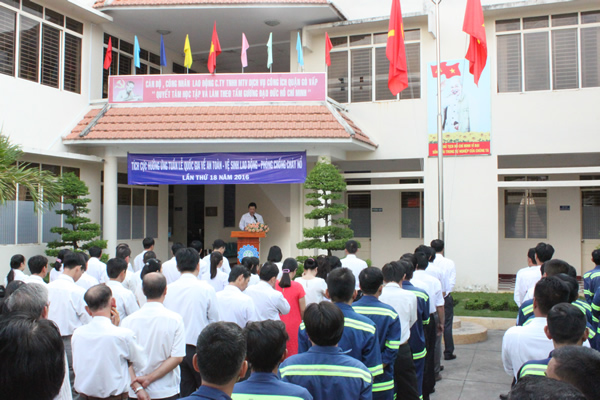 M&iacute;tting hưởng ứng Tuần lễ An to&agrave;n Vệ sinh lao động &ndash; Ph&ograve;ng chống ch&aacute;y nổ năm 2016