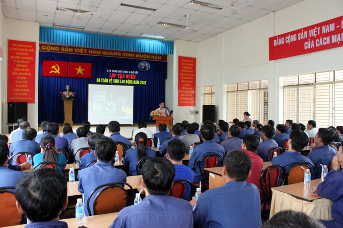 Công nhân lao động công ích Tập huấn an toàn vệ sinh lao động 2015